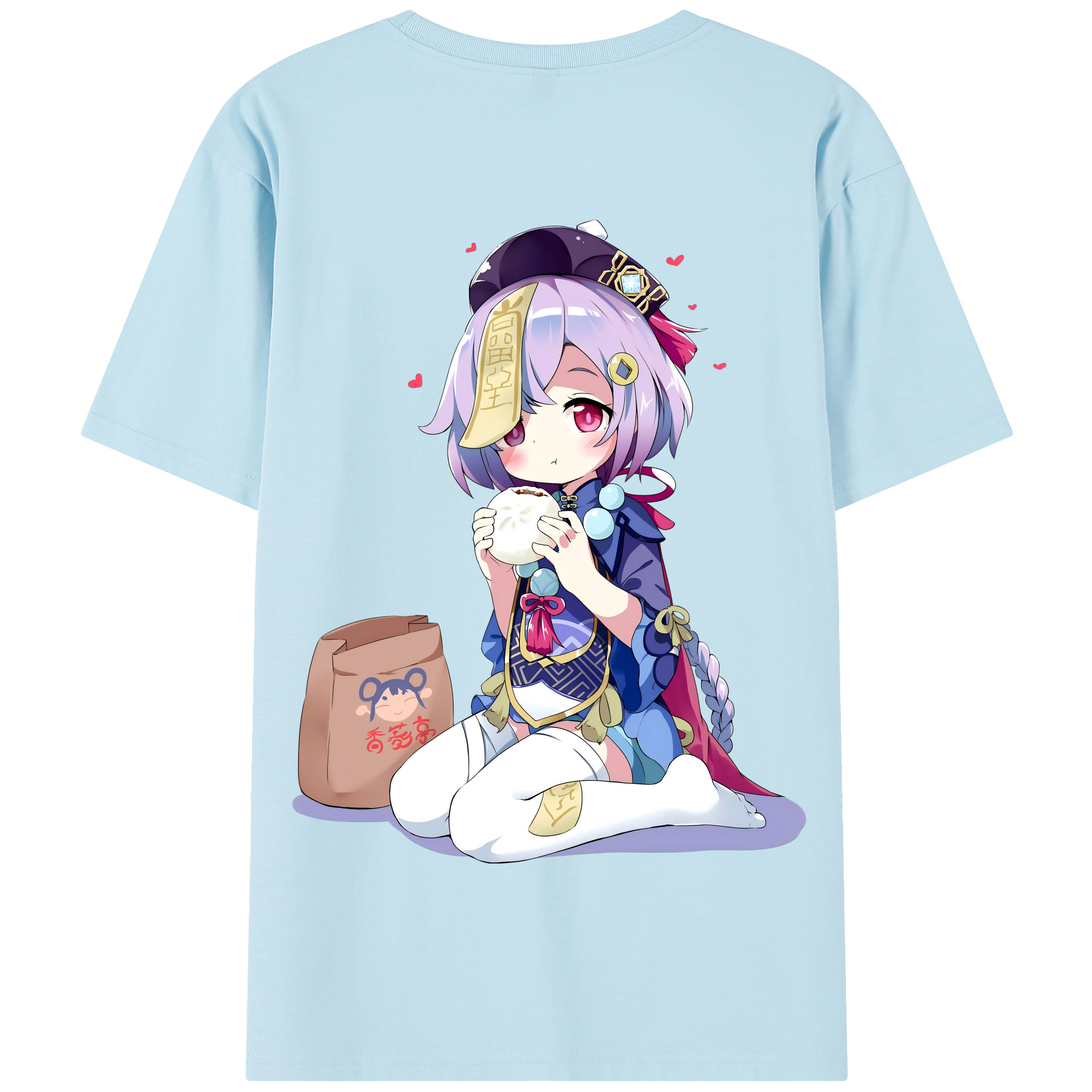 げんし神 七七 なな  genshin Nana 綿100％半袖Tシャツ（背面プリント）